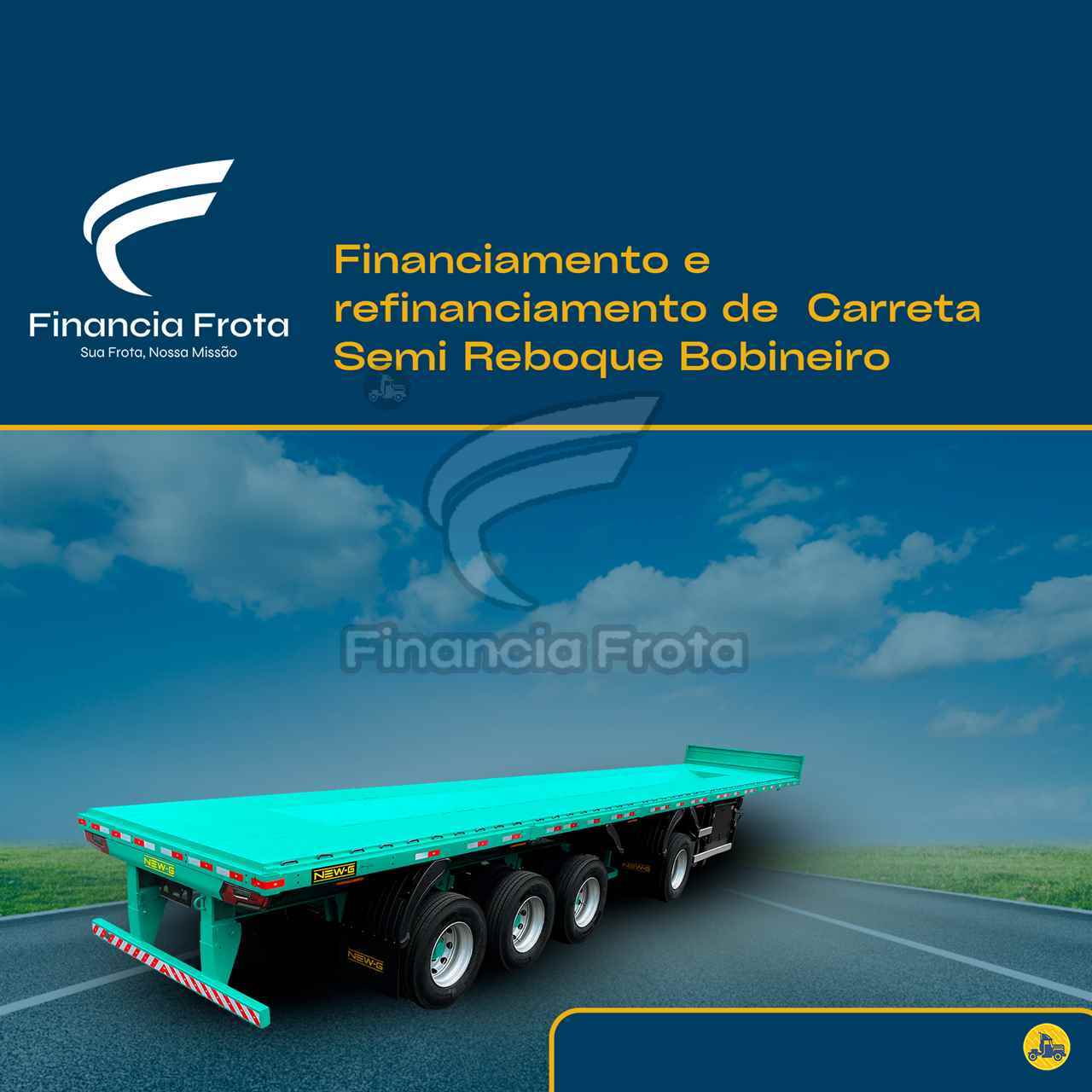 Financiamento Carreta Semi Reboque Bobineiro 4 Eixos - Financia Frota
